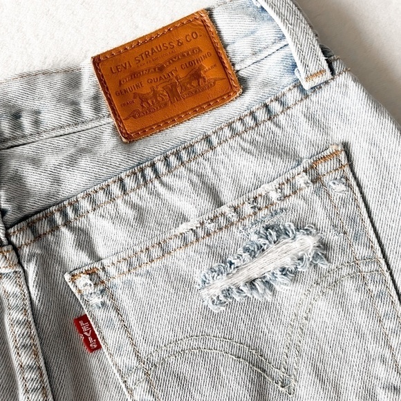 LEVI'S Deconstructed Denim Mini Skirt - Picture 5 of 16
